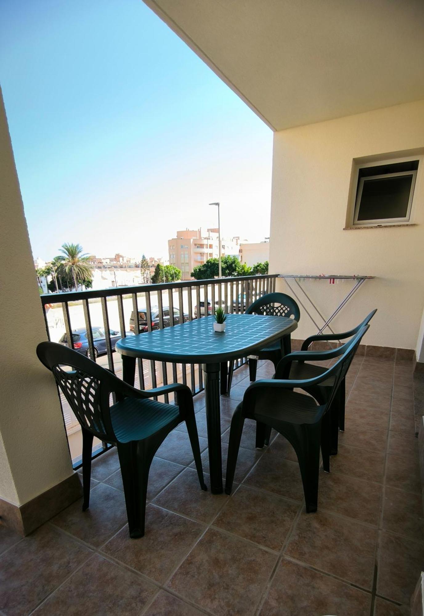 Apartamento Dos Habitaciones Con Piscina Y Gran Terraza Roquetas de Mar Dış mekan fotoğraf
